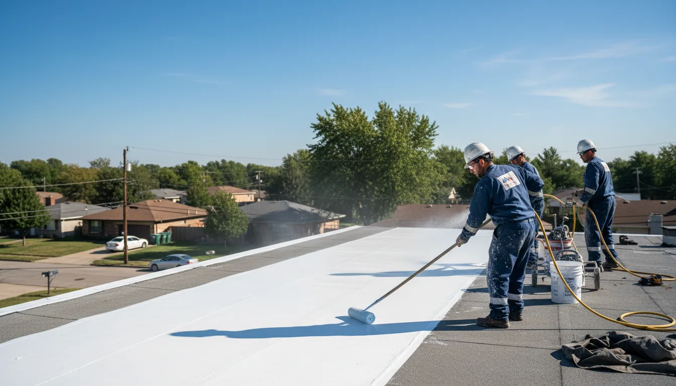 Commercial roof coating in Home, PA near me